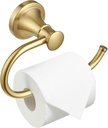 Besy Brushed Gold Toilet Tissue Paper Holder Brushed Gold Bathroom Accessories Toilet Roll Paper Hanger, Wall Mounted, Rustproof