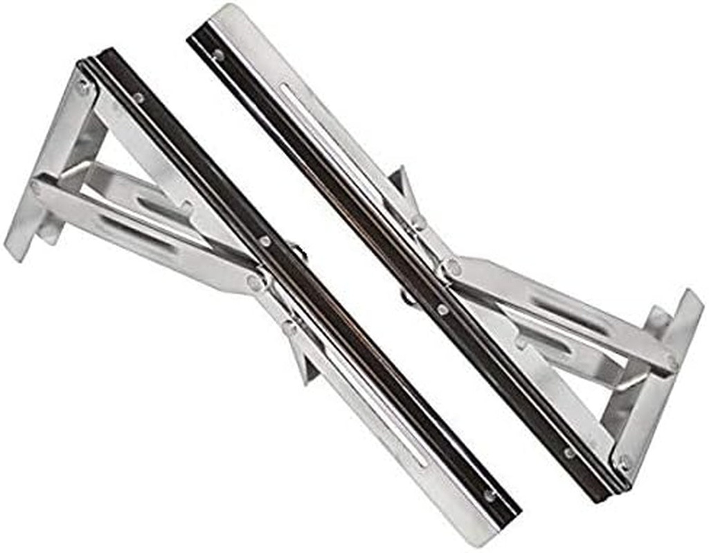 Sealux Marine Stainless Steel Fold down Bracket for Shelve, Table, Chair Load 550 Lbs (2 Pcs)