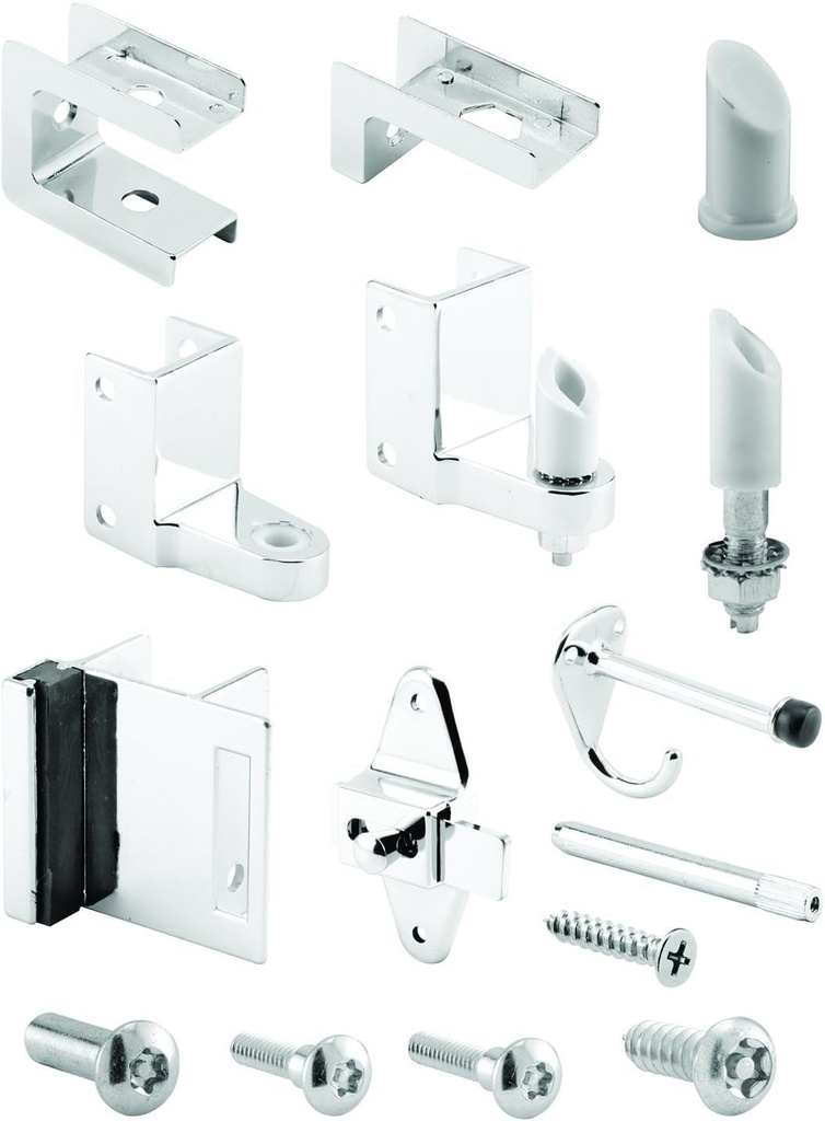 Sentry Supply 656-8453-T Door Kit, 1 In. Door and 1-1/4 In. Pilaster, Zamak, Chrome Plated (1 Kit)