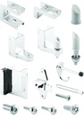 Sentry Supply 656-8453-T Door Kit, 1 In. Door and 1-1/4 In. Pilaster, Zamak, Chrome Plated (1 Kit)
