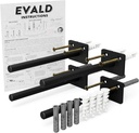 EVALD Original Floating Shelf Bracket | 6-Inch Brackets for Shelves with Anchors and Screws | Invisible Shelf Supports for Home and Office Decor | Suitable for Fireplace Various Wall Types (6 Inch)