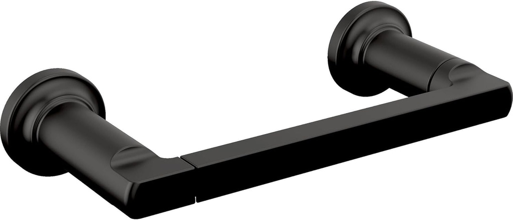 DELTA FAUCET 78955-BL Tetra Pivot Arm Toilet Paper Holder Bath Hardware Accessory in Matte Black