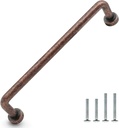 10 Pack Antique Copper Cabinet Pulls 5 Inch(128Mm) Hole Center Retro Red Bronze Zinc Alloy Drawer Dresser Handles Kitchen Cupboard Bathroom Furniture Hardware