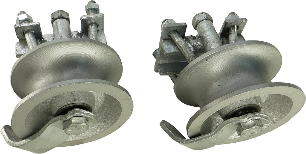 Rear Pipe Track Wheels for Chain Link Sliding Gates-By Sourdough Gate Hardware