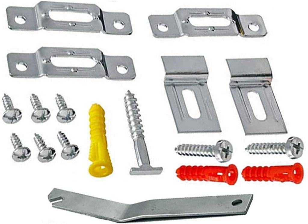 Premium Quality 25 Pack Wood Picture Frame T Screw Security Hangers with 1 Wrench Included