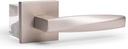 Convex Interior Door Lever, Heavy Duty Door Handle, Modern Locks, Dummy Handle for Double Door Closets & Decorative Interior Doors, Satin Nickel (Dummy - 2 Pack)
