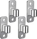 Cast 304 Stainless Steel Gate Hinges, 4Pcs Wall Mount Gate Hinge for Fence Gate, One Piece Farm Gate Hardware for Chain Link Gate, Fit 5/8'' Pin Fence Post Hinge