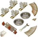 Johnson Hardware 134F Sliding Bypass Door Hardware (48" 2 Door System)