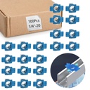 Nylon Channel Squeeze Nut, 1/4"-20 Strut Channel Cone Nuts(100 Pcs), for Solar Panels Mounting, American Channel Support Systems, Easy Positioning.