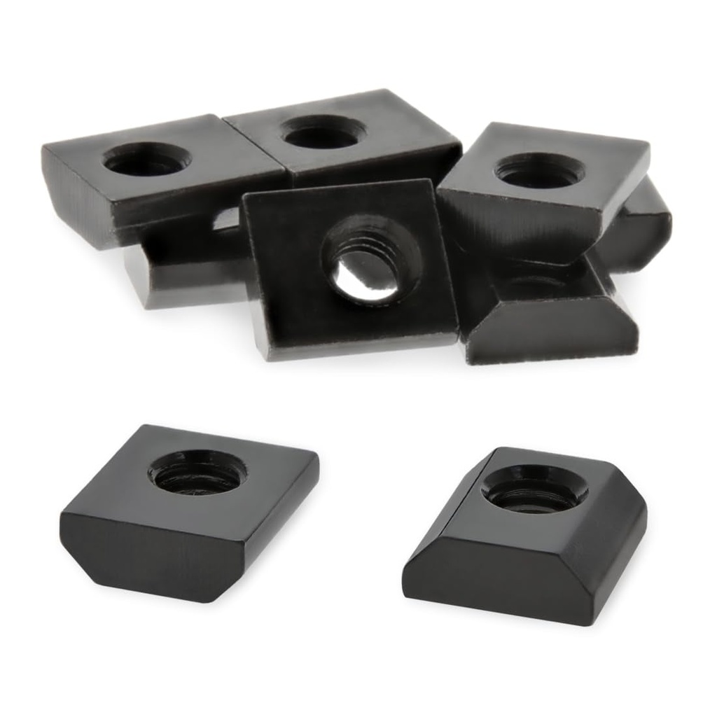 8020, 3203, 15 Series, 5/16-18 Steel Standard Slide in T-Nut - T Slot Accessories for 80/20 Aluminum Extrusion - Hardware Nuts (10 Pack)