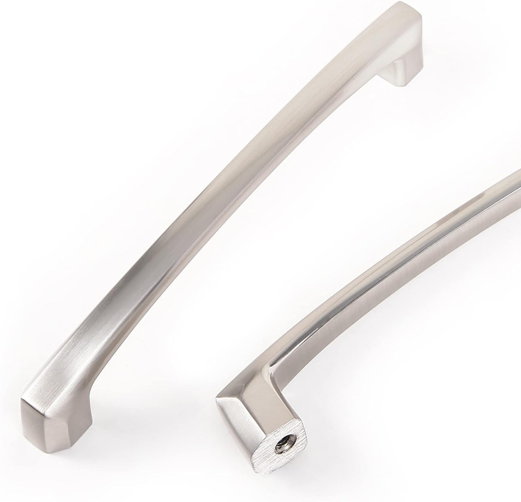 COTYKILEY 10 Pack 5Inch(128Mm) Brushed Satin Nickel Kitchen Cabinet Handles Silver Cabinet Pulls Cabinet Door Handles Kitchen Cabinet Hardware Cupboard Drawer Pulls Dresser Handles