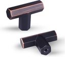 10 Pack Oil Rubbed Bronze Kitchen Cabinet Knobs,T Bar 1.65" Zinc Alloy Antique Bronze Knobs for Cabinets and Dresser Drawers,Bronze Drawer Knobs Dresser Knobs,Included Screws