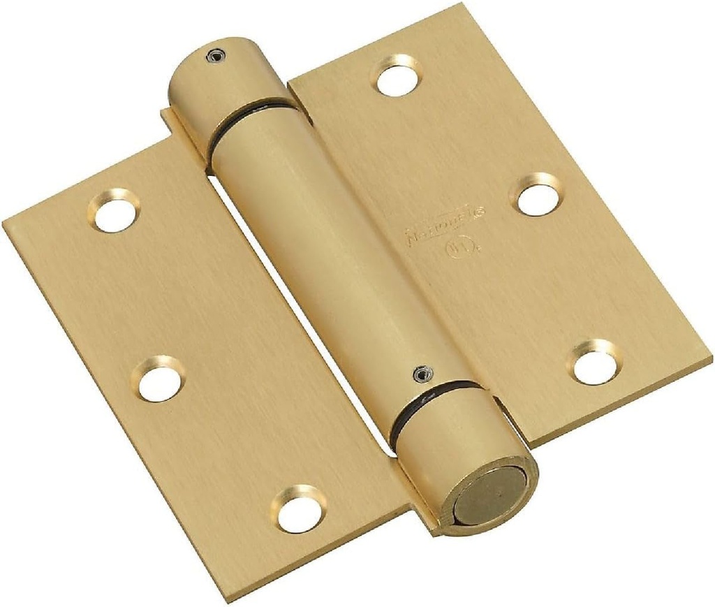 National Hardware N184-556 2 Pack 3-1/2In. V520 Spring Hinge, Brass