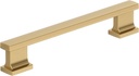 Amerock 10BX37092CZ | Champagne Bronze Cabinet Pull | 5-1/16 Inch (128Mm) Center-To-Center | 10 Pack | Triomphe | Furniture Hardware