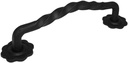 Black Cast Iron Pull Handles 12 Inch - Cabinet Door Handles, Gate Handle Pull, Barn Door Hardware, Grab Handles