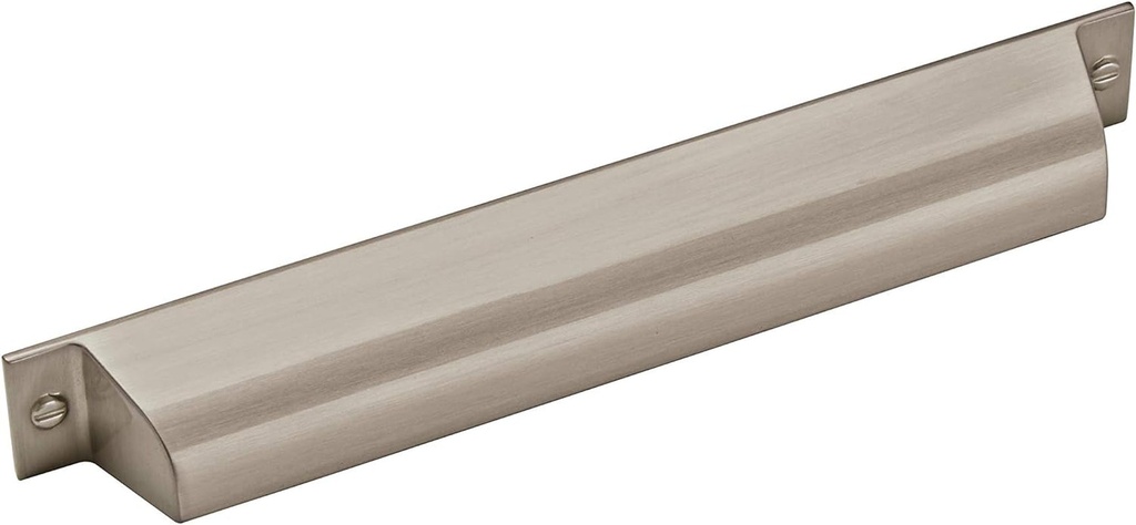 Amerock | Cabinet Cup Pull | Satin Nickel | 7 Inch (178 Mm) Center to Center | Cup Pulls | 10 Pack | Drawer Pull | Drawer Handle | Cabinet Hardware