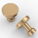 Asidrama 10 Pack 1-1/4 Inch Champagne Bronze Kitchen Cabinet Knobs Dresser Knobs Drawer Knobs Cabinet Hardware Zinc Knobs for Dresser Drawers