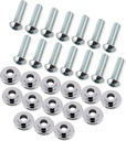 FOVPLUE Front Brake Disc/Rotor Hardware Kit,M8 X 1.25 Threads Screws/Bolts for 2009-2024 Harley Touring Models,For Cvo Road Glide Tri Glide Electra Glide Street Glide Wheels,Chrome,14 Bolts