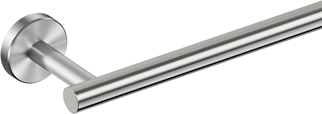 FORIOUS Towel Bar for Bathroom, Wall Towel Rack Mounted Stainless Steel, Hand Towel Holder, Includes Wall Mounting Hardware (Brushed Nickel, 26 Inch)