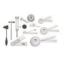 Goniometer Physical Therapy Complete Set W/Bonus Reflex Hammer Including 12,8,6 Inches Goni'S plus Two Bonus Measuring Tapes. Occupational Therapy Too