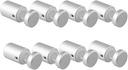 Side Clamp Standoffs 3/4" X 1" Solid Aluminum, Edge Grip Sign Standoffs for Glass, Burglarproof Sign Standoff, Standoffs Hardware, for Acrylic, Glass, PVC, Glass Panel with 2 Pcs Spacers