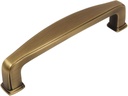 10 Pack - Cosmas 4392BAB Brushed Antique Brass Modern Cabinet Hardware Handle Pull - 3-3/4" Inch (96Mm) Hole Centers