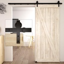5 Ft Sliding Door Hardware:Easy to Install -Smoothly and Quietly Sliding Barn Door Hardware Kit Single Door Track Low Ceiling Barn Door Hardware Kit, Modular Track with Stable Connection