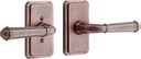 479140 Matteen Left Handed Solid Brass Passage Door Lever Set with 2-3/8" Backset - Oil Rubbed Bronze