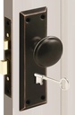 Mortise Keyed Lock Set with Classic Knobs, Perfect for Replacing Broken Antique Door Knob Sets, Fits 1-3/8 In.-1-3/4 In. Interior Doors, Oil Rubbed Bronze, 1 Pack