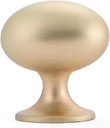 HARPOON Cabinet Hardware Knobs round Furniture Mushroom Knob - 1.4 Inch 10 Pack Brushed Gold