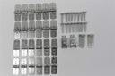 44 Pack Todco Roll up Door Style Trailer Door Hardware Repair Kit + Hinges + 1" Rollers - New