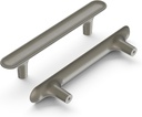 Hickory Hardware 10 Pack Solid Core Kitchen Cabinet Pulls, Luxury Cabinet Handles, Hardware for Doors & Dresser Drawers, 3-3/4 Inch (96Mm) Hole Center, Satin Nickel, Maven Collection