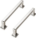 10 Pack Polished Nickel Cabinet Pulls 6-5/16 Inch(160Mm) Hole Center Cabinet Hardware Kitchen Cabinet Handles for Bathroom Drawer Pulls Dresser Pulls.