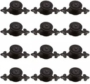 Black Antique Vintage Retro Drawer Cabinet Metal Knobs with Backplates 12 Pcs,Mushroom Shape Pulls Handle Dresser Knob
