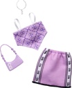 Barbie Doll Clothing, Fashion Pack with Sporty Purple Top, Skirt & Accessories (1 Outfit)