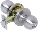 Tell Manufacturing - KC2381EMP 32D 234 T SCC Heavy Duty Commercial Entry Knob with a Cylindrical Latch, C Keyway, Tested ANSI Grade 2, Certified UL 3 Hour Rating, Square T Strike, CL100008 and CL500008 Ball Knob KC2300