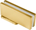 Stainless Steel 304 Grade Glass Door Hydraulic Floor Patch Fitting Hinge for 1/2″ (12Mm) Thickness Glass (Satin Gold)