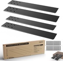 BATODA 14" Countertop Support Brackets (4 Pcs) for Granite - Heavy Duty L Shelf Bracket - Wall Mounted Support for DIY Open Shelving – Knee Wall Support - Mounting Hardware Included ( Pack 4 )