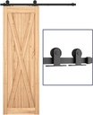 SMARTSTANDARD 5 FT Top Mount Sliding Barn Door Hardware Kit -Smoothly and Quietly -Easy to Install -Includes Step-By-Step Installation Instruction Fit 26"-30" Wide Door Panel (T Shape Hanger)