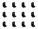 Simpson Strong Tie APVA4 Outdoor Accents® Avant Collection™ ZMAX®, Black Powder-Coated 90° Angle for 4X, 12-Pack