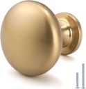 Brass Cabinet Knobs Bronze Drawer Knob Kitchen Cabinet Hardware Mushroom round Knobs for Cupboard and Drawer Pack of 50
