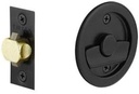 Emtek 2145US19, round Privacy, Flat Black (US19)