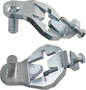 T-Post Gate Hinge Pins - Heavy Duty Gate Hanger, Hang a Gate from a Metal T Post, Steel Gate Hinges Target Hanger for Farm Gate, Garden & Backyard Gate, Easy to Install. (Patent)