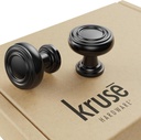 31207 - (10-Pack) Sullivan Door and Drawer Knob - 1-1/8In Diameter, Matte Black