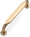 10 Pack 3.75 Inch(96Mm) Kitchen Cabinet Handles Brushed Brass Cabinet Pulls Gold Kitchen Cabinet Hardware Drawer Pulls for Cupboard