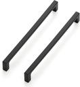 Ravinte 25 Pack 7-1/2 Inch Hole Centers Matte Black Cabinet Pulls Kitchen Cabinet Handles Solid Drawer Pulls Kitchen Cabinet Hardware Kitchen Zinc Alloy Drawer Handle Square Bar Cabinet Drawer Handles