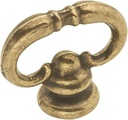 Hickory Hardware Manor House Collection Mock Key 1-1/8 Inch X 1/2 Inch Lancaster Hand Polished Finish (10 Pack)