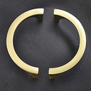 Mou 2Pir of Cabinet Hardware Handles, Drawer Handles, Closet Handles, TV Cabinet Handles, Stylish Golden Copper Handles, Double-Hole Handles