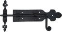 Heavy Duty Door Lock Bolt Gate Latch Handforged Iron Sliding Door Lock Black Flip Latch for Old Farm Shed Door Cabinet, Vintage Hardware Accessory
