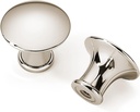Khtumeware 10 Pack 1-1/4 Inch(32Mm) Polished Nickel Cabinet Knobs Dresser Knobs Mushroom Drawer Knobs Kitchen Cabinet Hardware Zinc Knobs for Dresser Drawers.